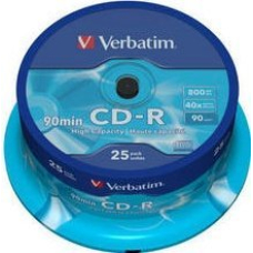 Verbatim CD-R 90 min High Capacity 25stuks